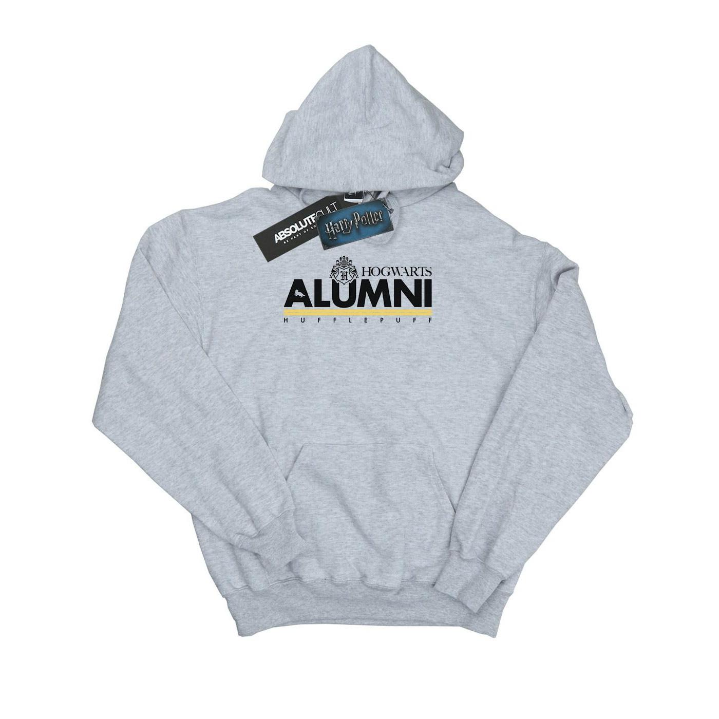 Hogwarts Alumni Hufflepuff Kapuzenpullover Herren Grau S von Harry Potter