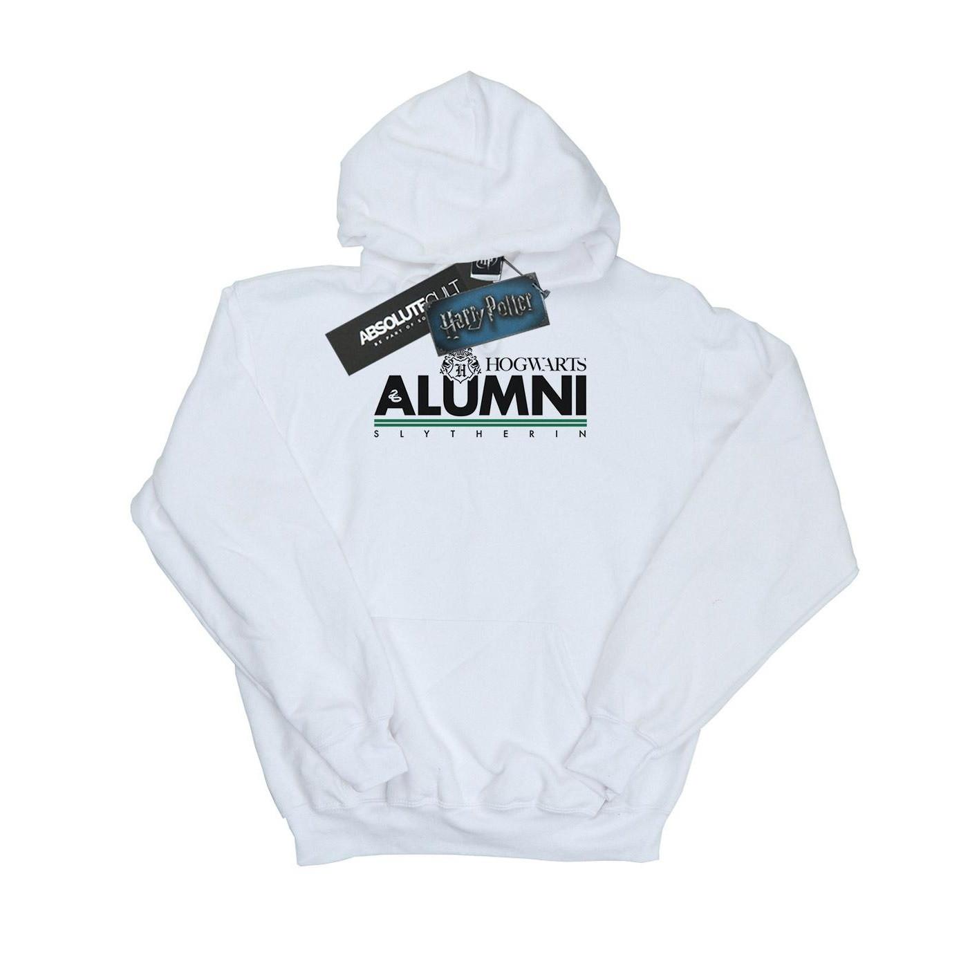 Hogwarts Alumni Slytherin Kapuzenpullover Damen Weiss S von Harry Potter