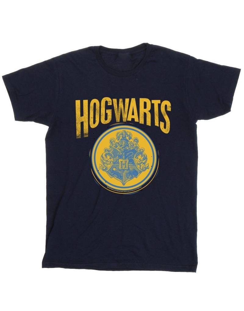 Hogwarts Circle Crest Tshirt Damen Marine XXL von Harry Potter