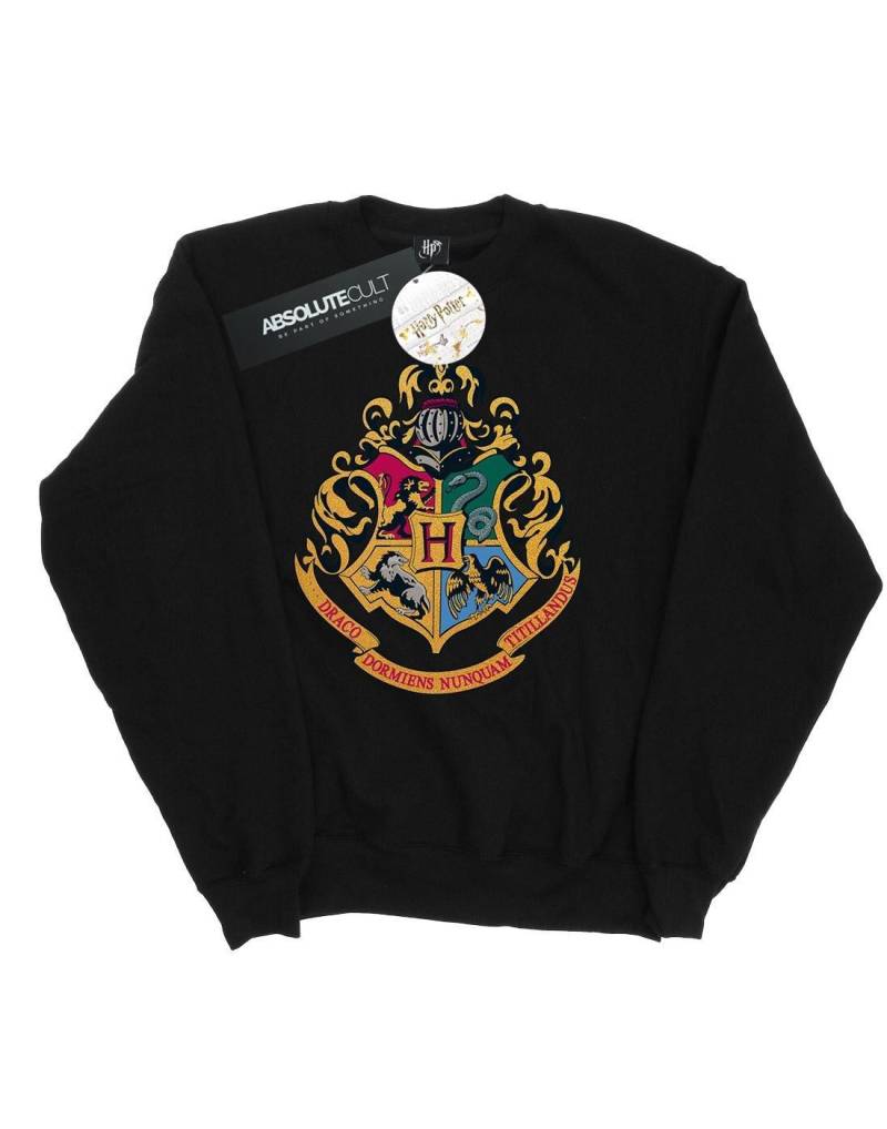 Hogwarts Crest Gold Ink Sweatshirt Herren Schwarz M von Harry Potter