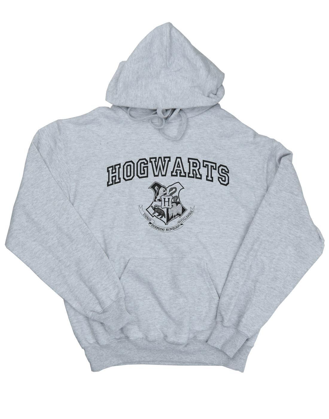 Hogwarts Crest Kapuzenpullover Damen Grau M von Harry Potter