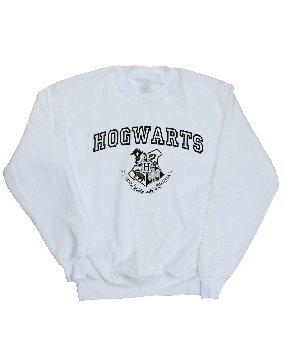 Hogwarts Crest Sweatshirt Herren Weiss 4XL von Harry Potter