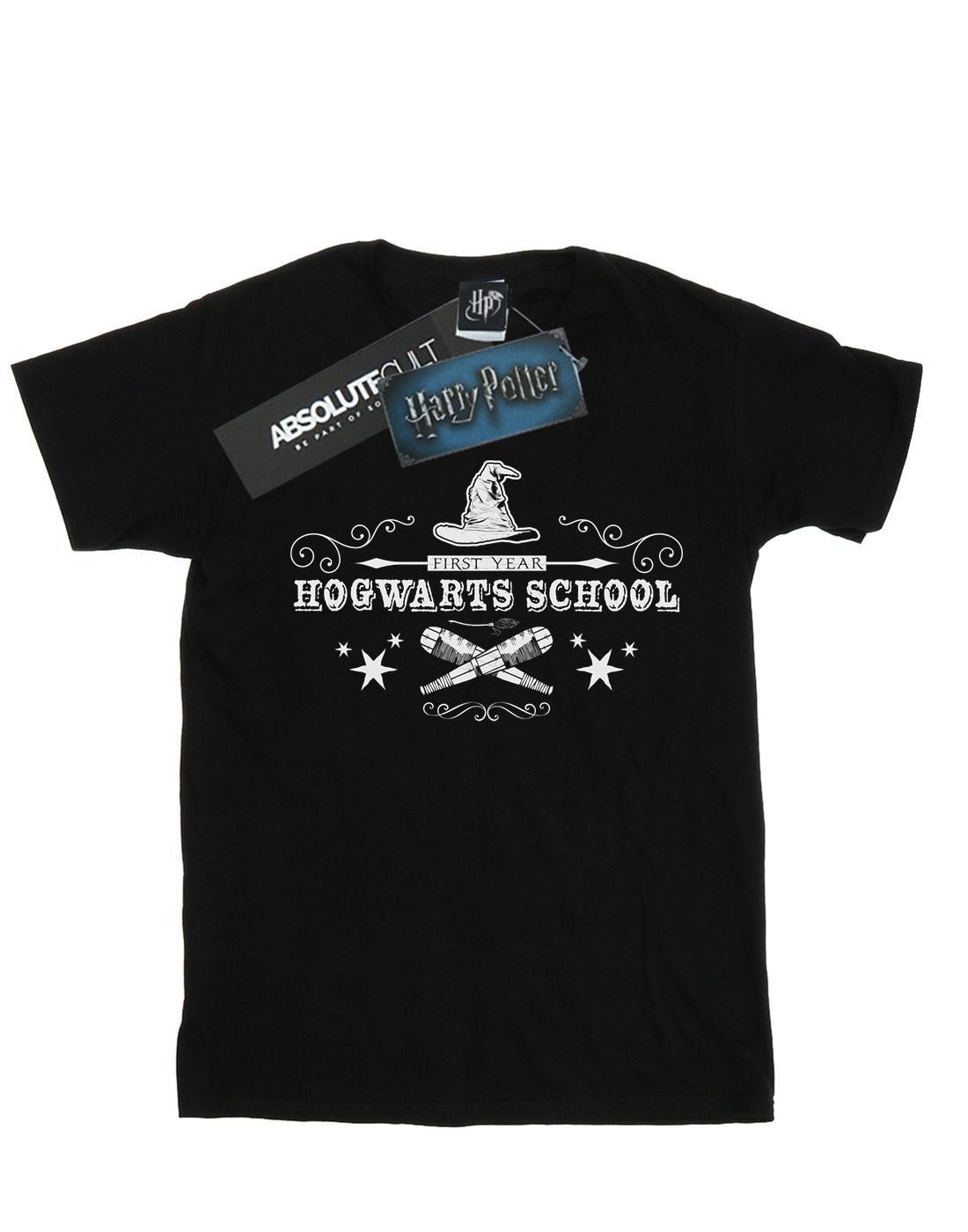 Hogwarts First Year Tshirt Damen Schwarz XL von Harry Potter