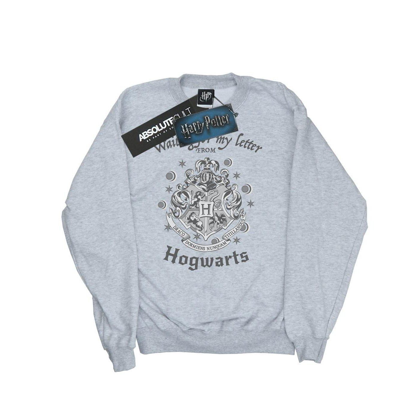 Hogwarts Waiting For My Letter Sweatshirt Unisex Grau 152-158 von Harry Potter