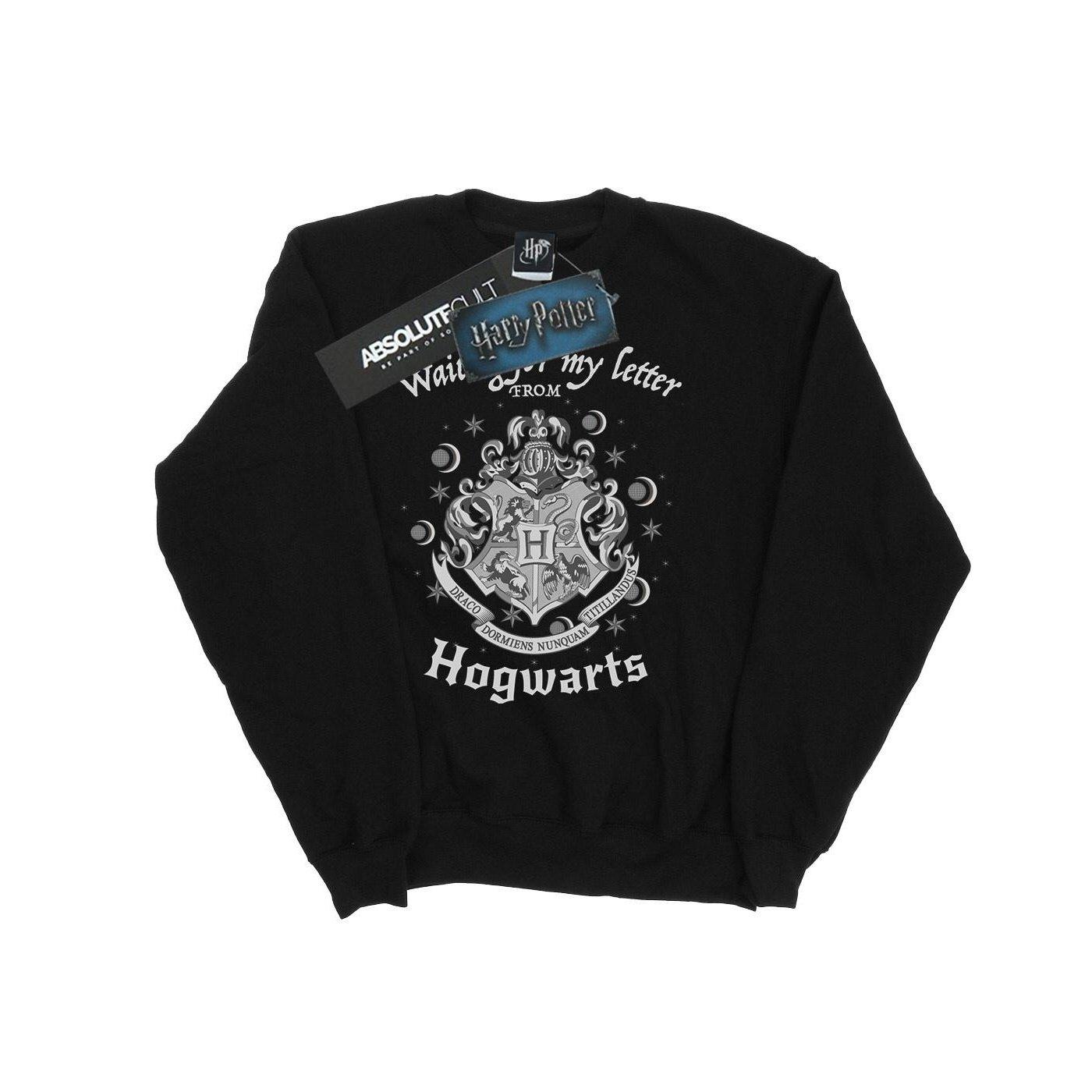Hogwarts Waiting For My Letter Sweatshirt Unisex Schwarz 128 von Harry Potter
