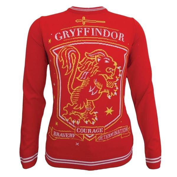 House Crest Pullover Herren Rot Bunt L von Harry Potter