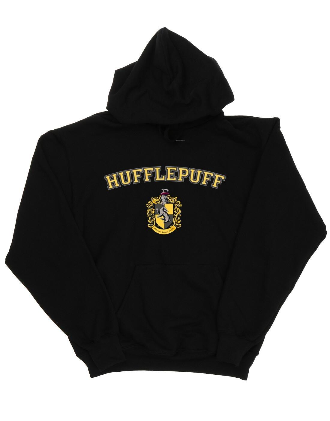Hufflepuff Crest Kapuzenpullover Damen Schwarz L von Harry Potter
