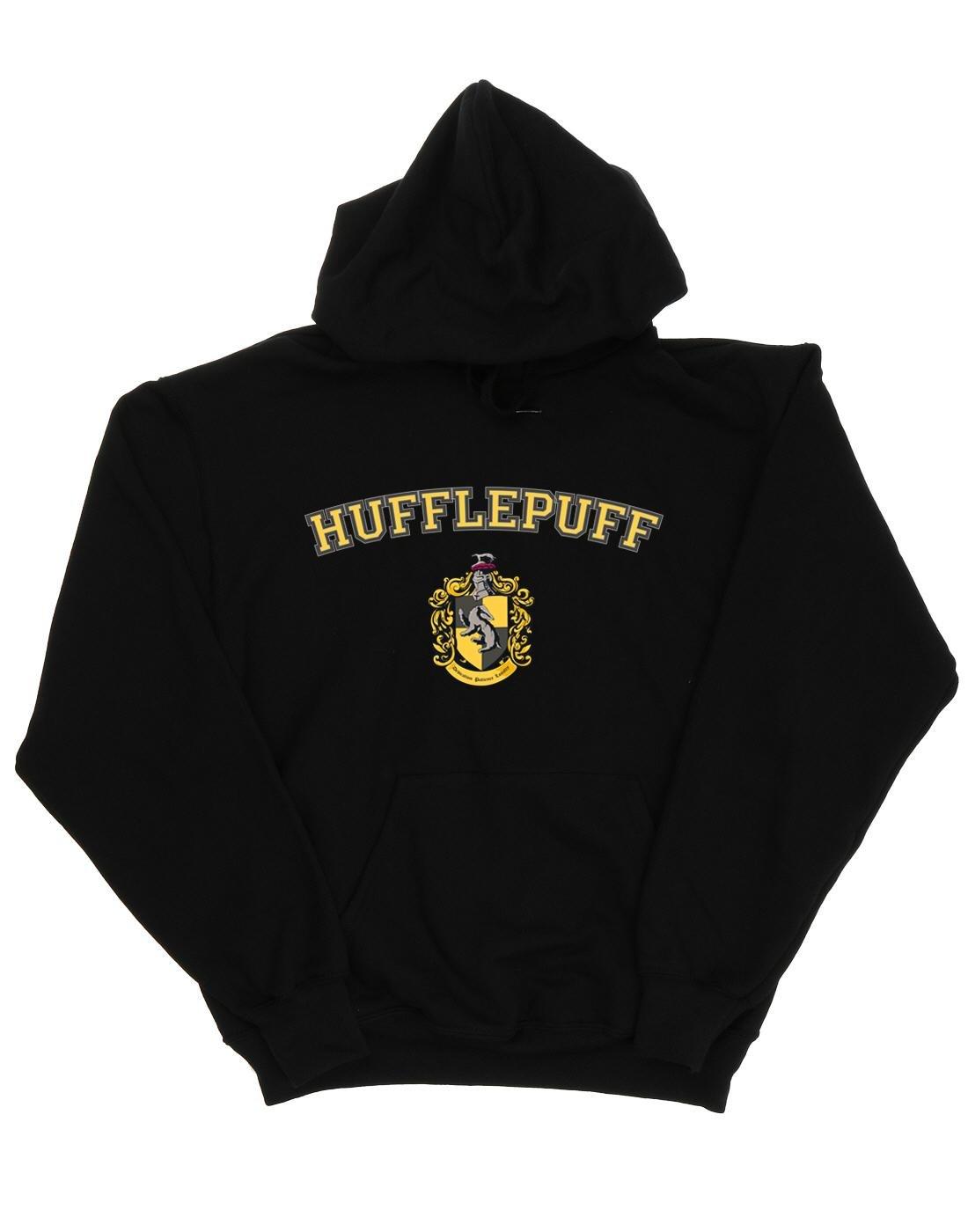 Hufflepuff Crest Kapuzenpullover Damen Schwarz XL von Harry Potter