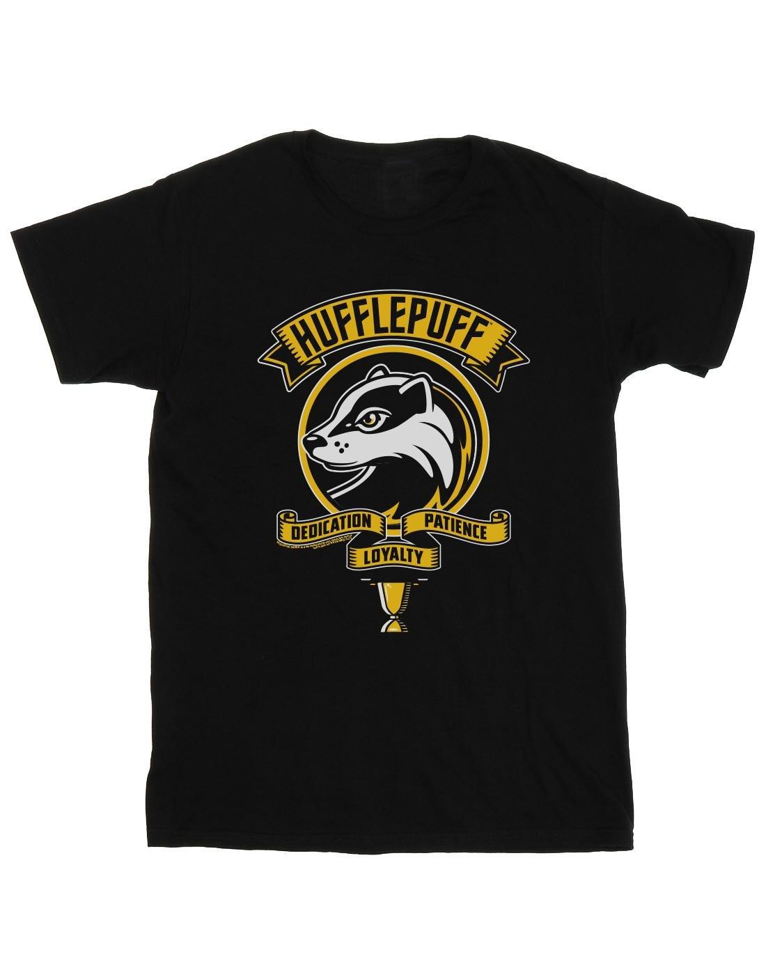 Hufflepuff Toon Crest Tshirt Damen Schwarz M von Harry Potter