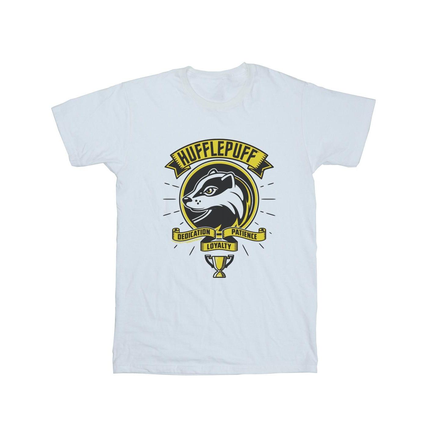 Hufflepuff Toon Crest Tshirt Damen Weiss S von Harry Potter