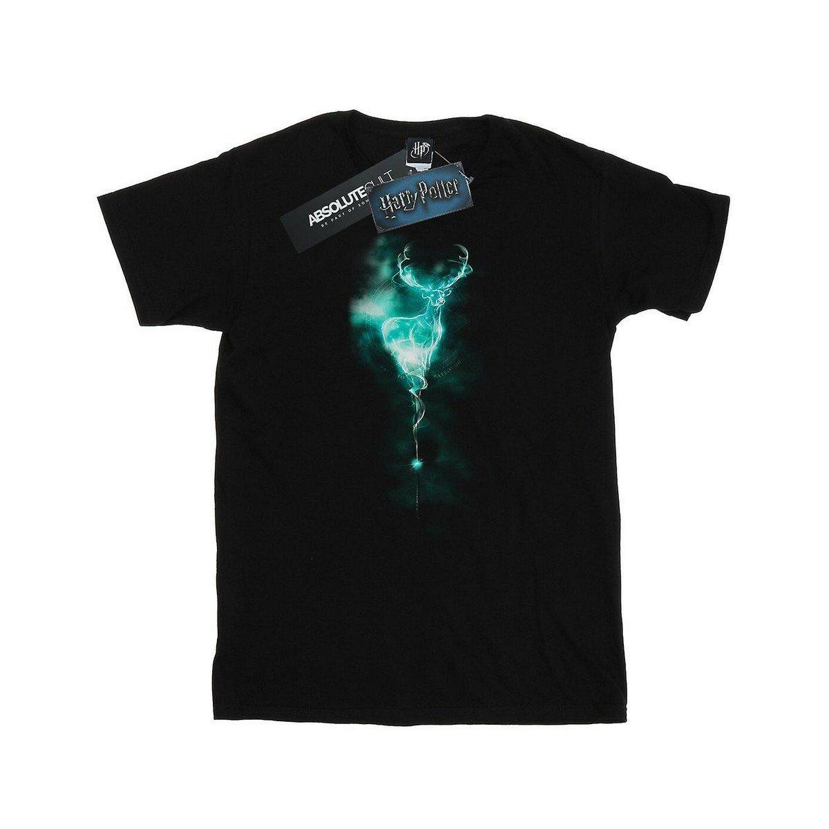 Patronus Tshirt Damen Schwarz M von Harry Potter