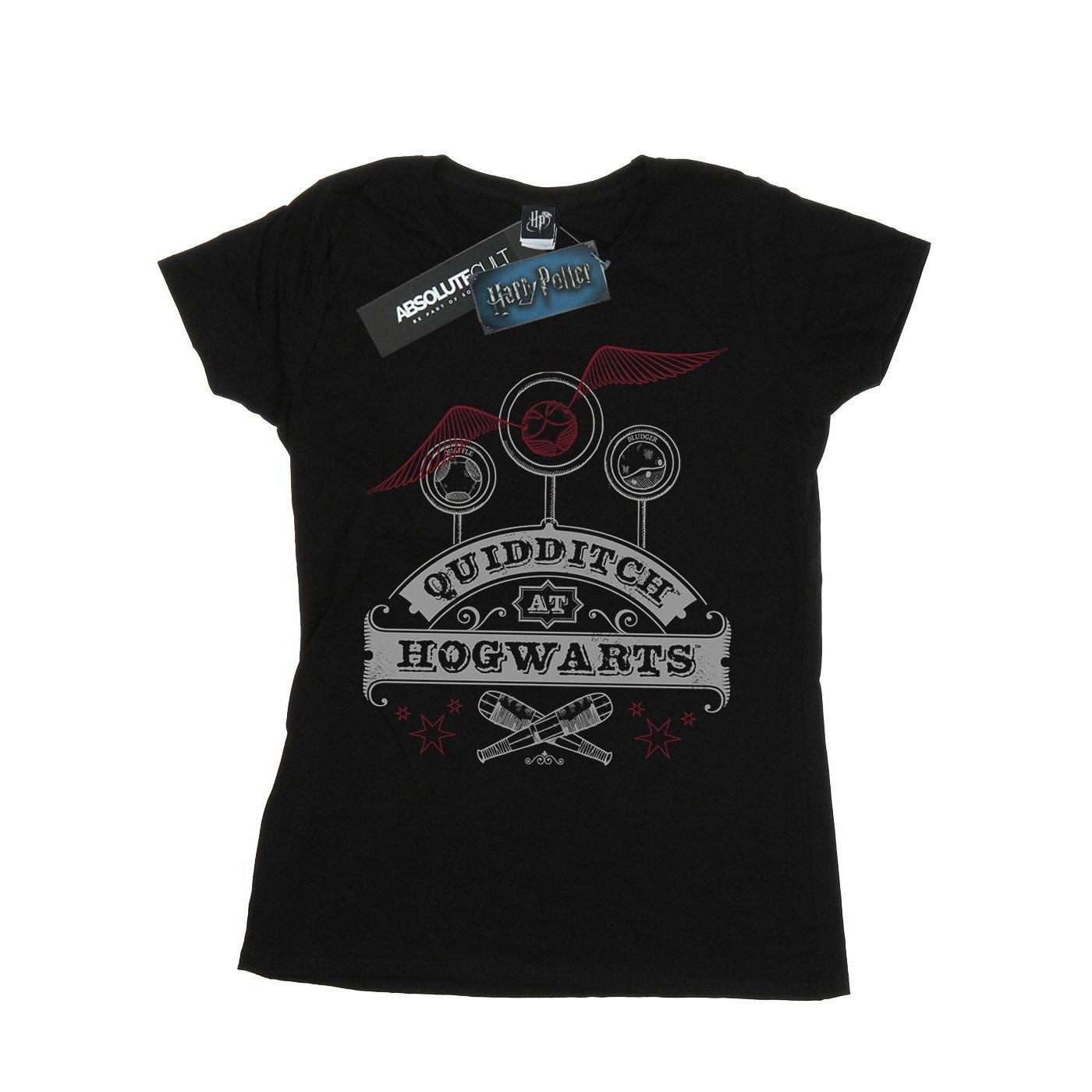 Quidditch At Hogwarts Tshirt Damen Schwarz XXL von Harry Potter