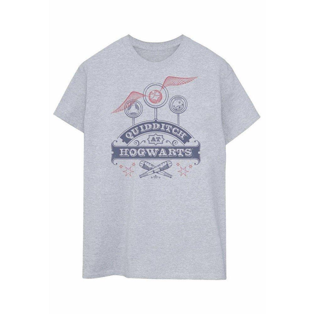 Quidditch At Hogwarts Tshirt Herren Grau S von Harry Potter