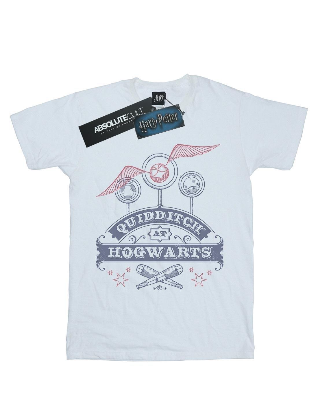 Quidditch At Hogwarts Tshirt Herren Weiss 3XL von Harry Potter
