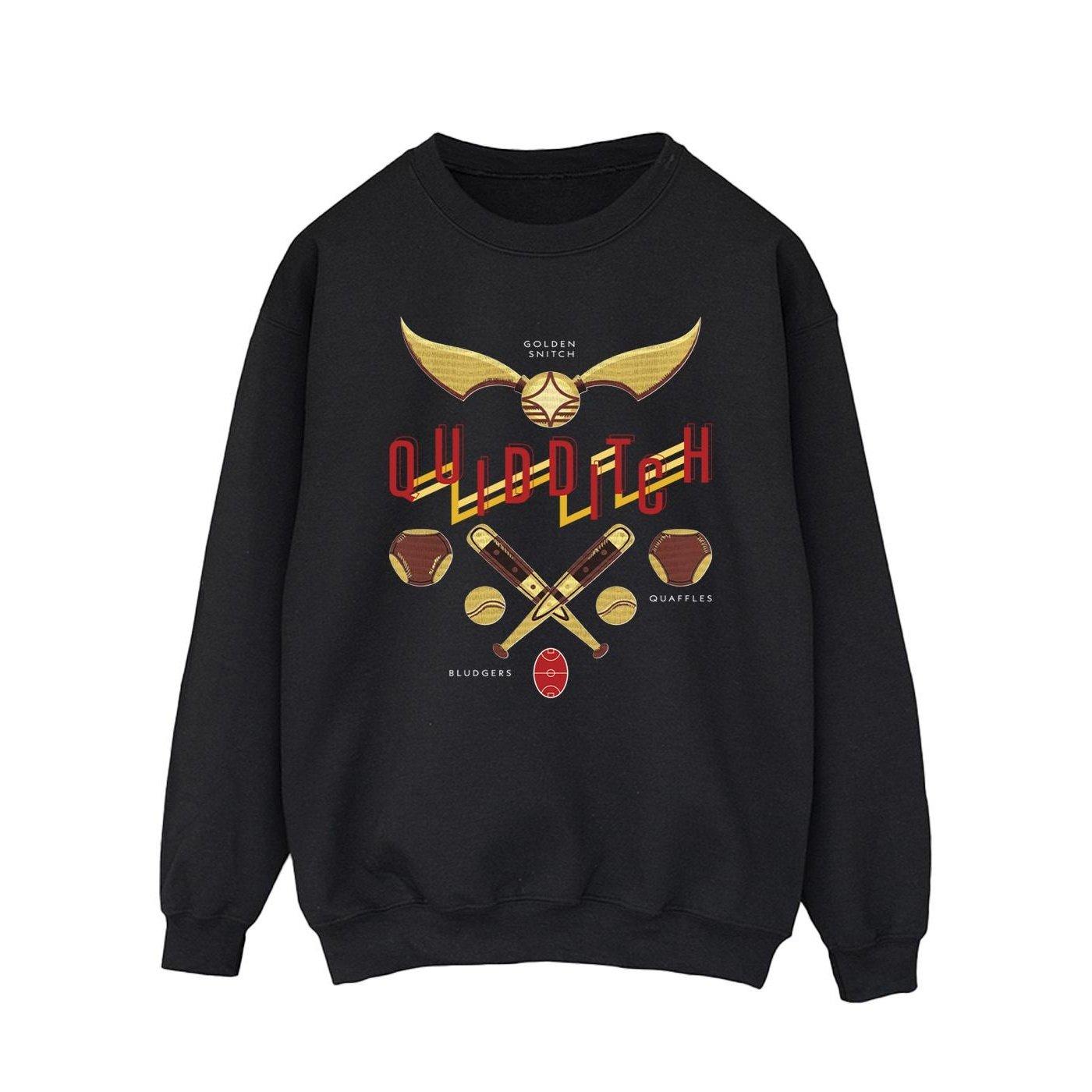 Quidditch Golden Snitch Sweatshirt Herren Schwarz L von Harry Potter