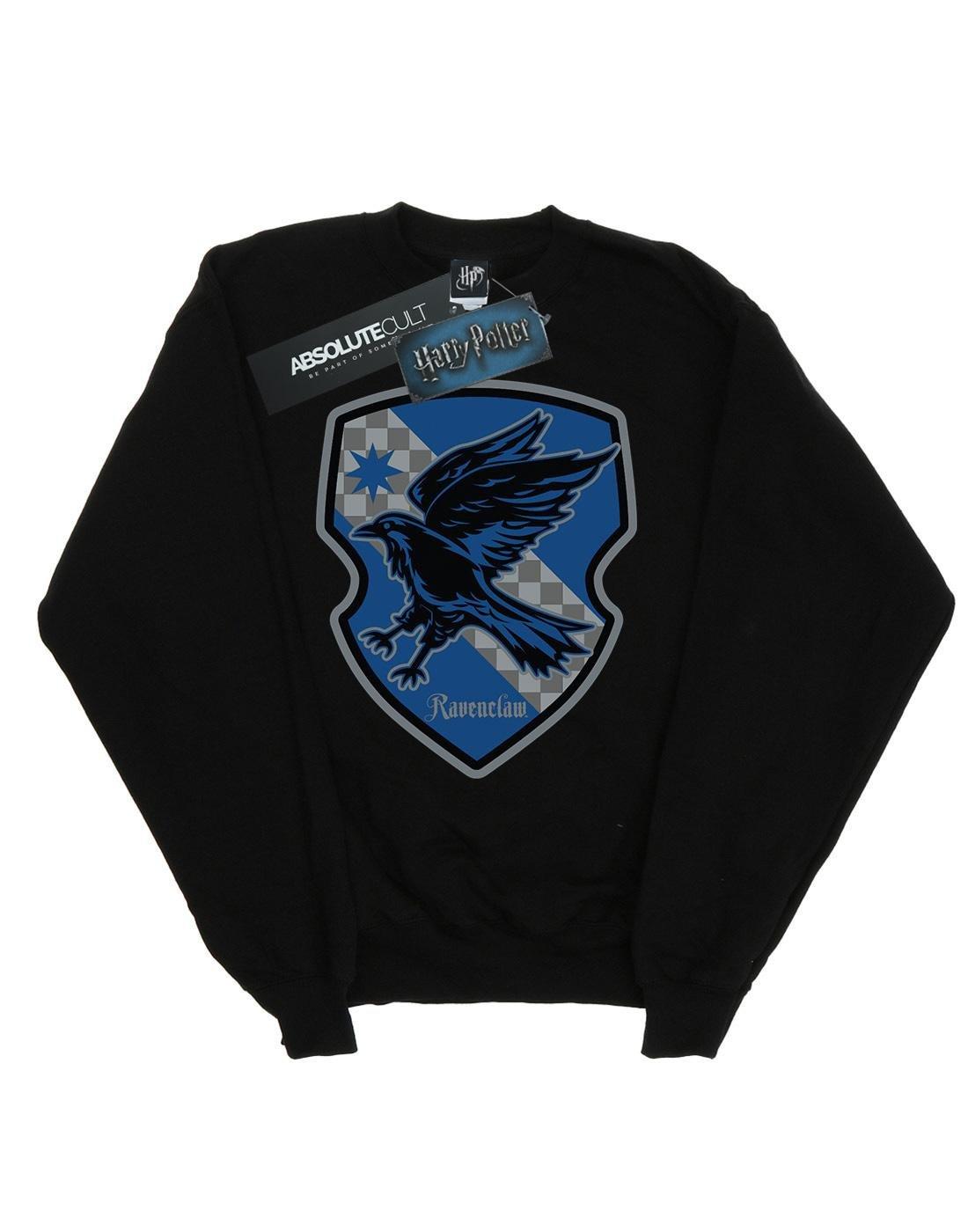 Ravenclaw Crest Flat Sweatshirt Herren Schwarz M von Harry Potter