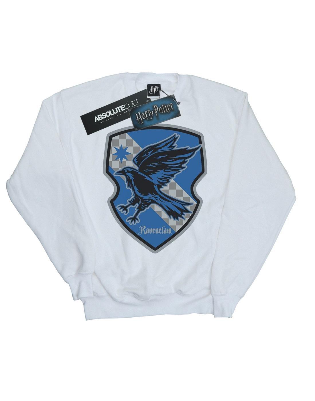 Ravenclaw Crest Flat Sweatshirt Herren Weiss L von Harry Potter