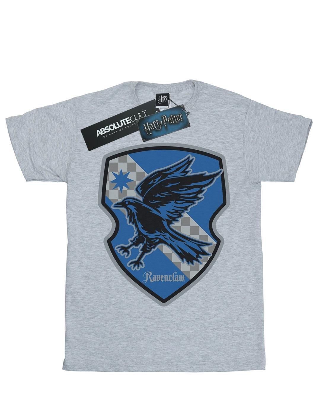 Ravenclaw Crest Flat Tshirt Damen Grau XXL von Harry Potter