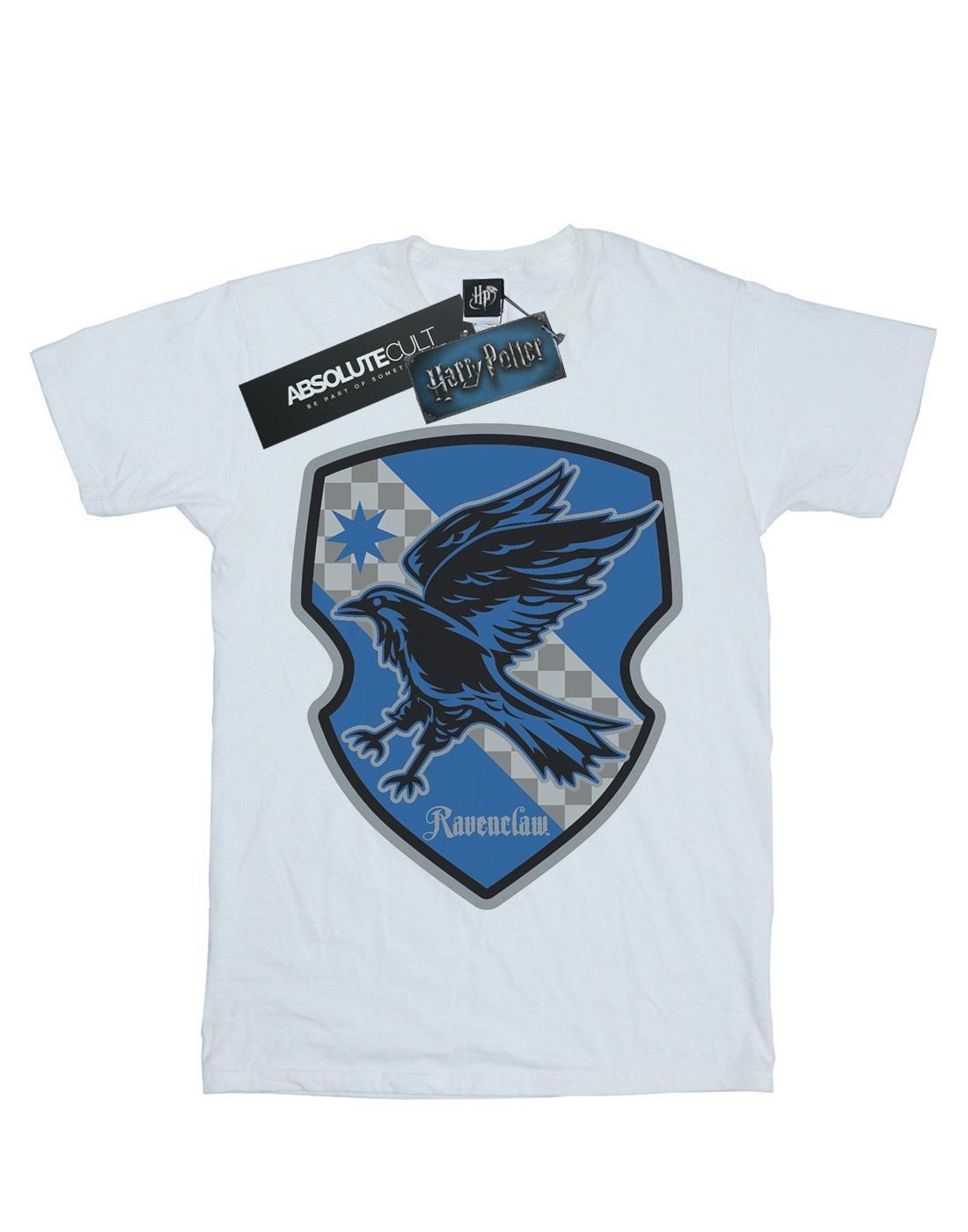 Ravenclaw Crest Flat Tshirt Damen Weiss L von Harry Potter