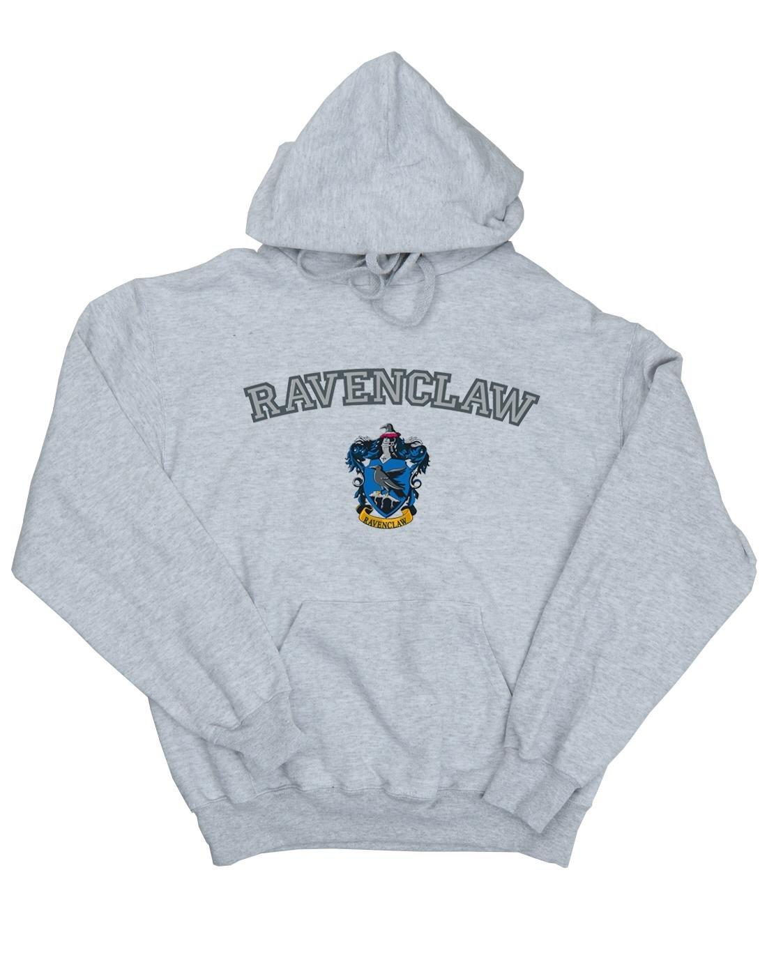 Ravenclaw Crest Kapuzenpullover Damen Grau L von Harry Potter