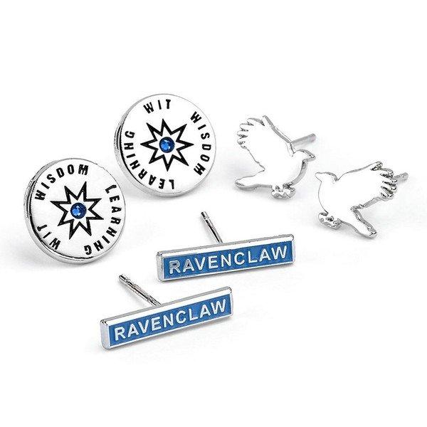 Ravenclaw Ohrring Set, Versilbert 3erpack Damen Silber ONE SIZE von Harry Potter