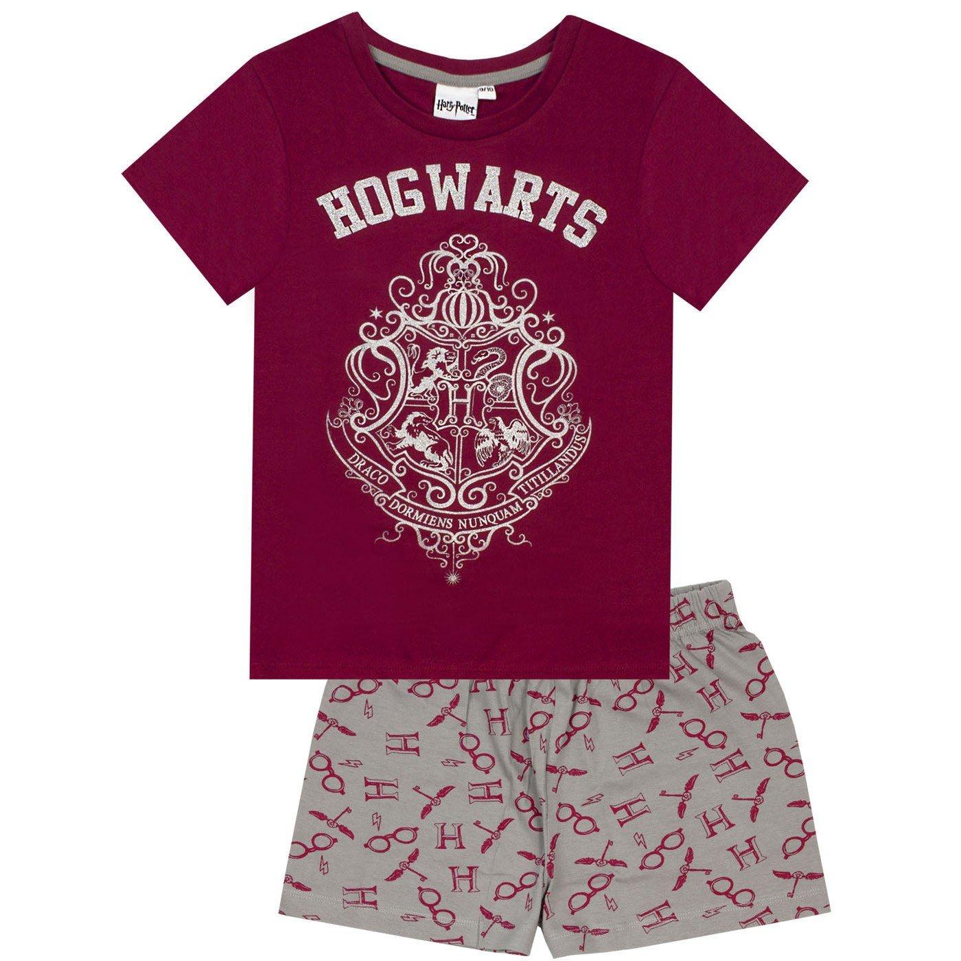 Schlafanzug Mit Shorts Mädchen Weinrot 158/164 von Harry Potter