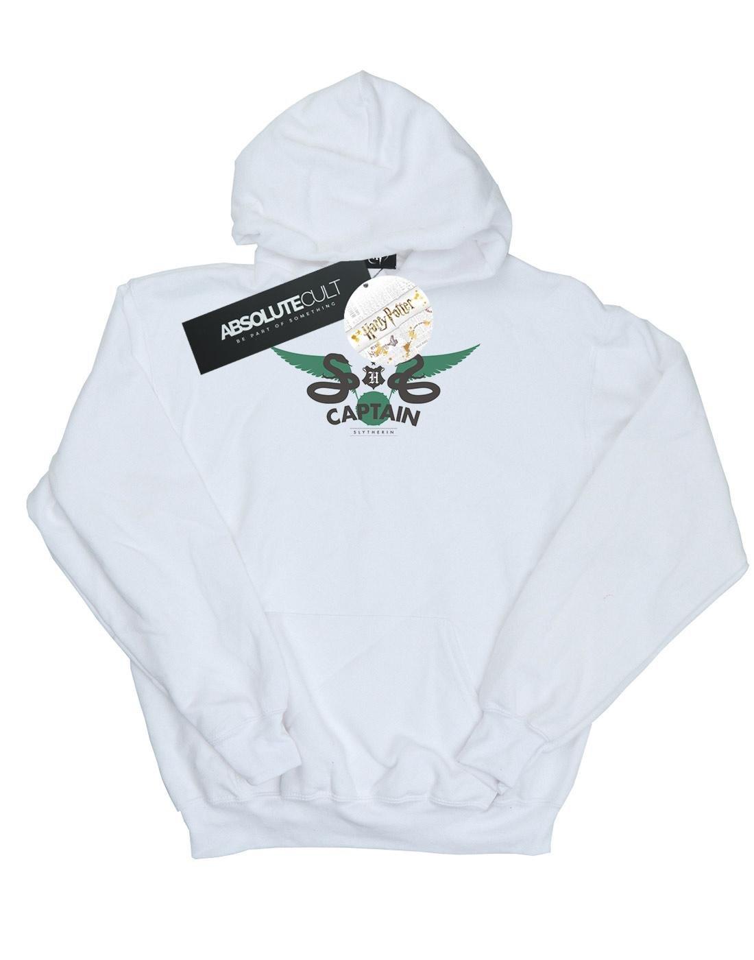 Slytherin Captain Kapuzenpullover Damen Weiss S von Harry Potter