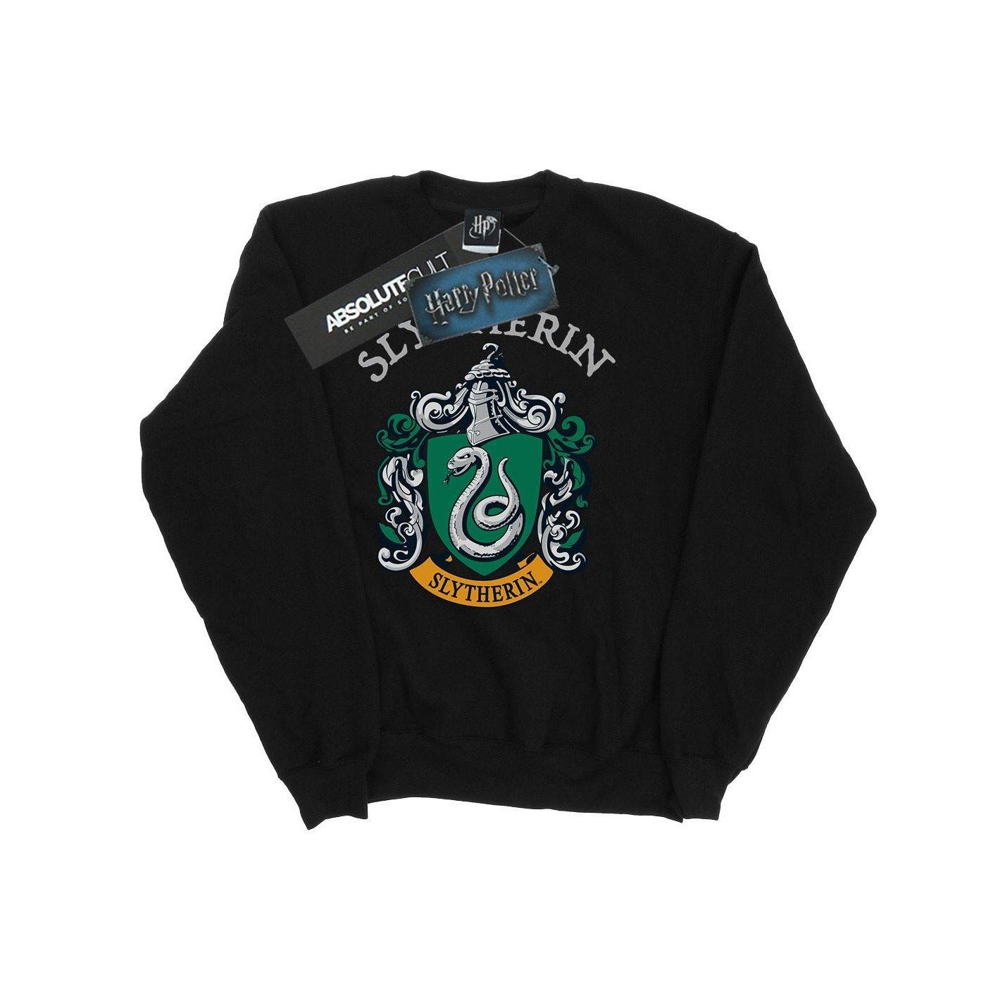 Slytherin Crest Sweatshirt Damen Schwarz XXL von Harry Potter