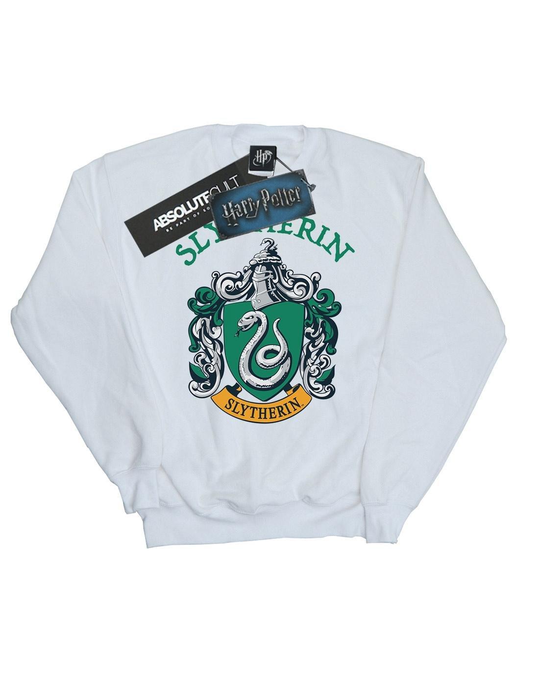 Slytherin Crest Sweatshirt Herren Weiss L von Harry Potter