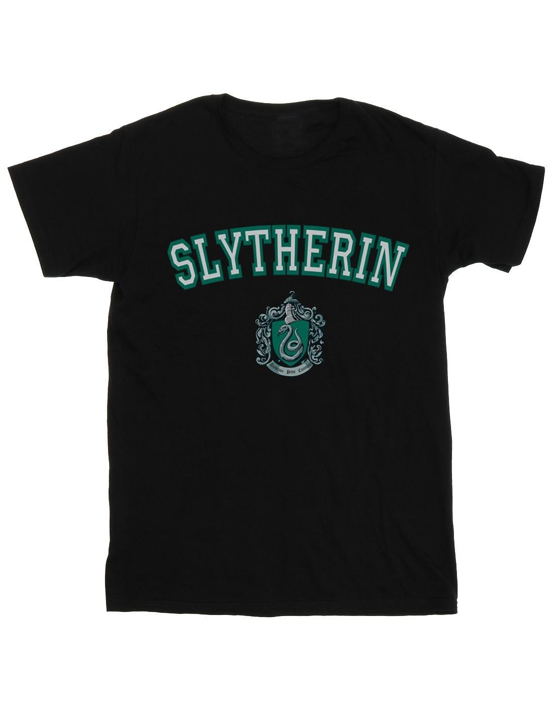 Slytherin Crest Tshirt Damen Schwarz XL von Harry Potter