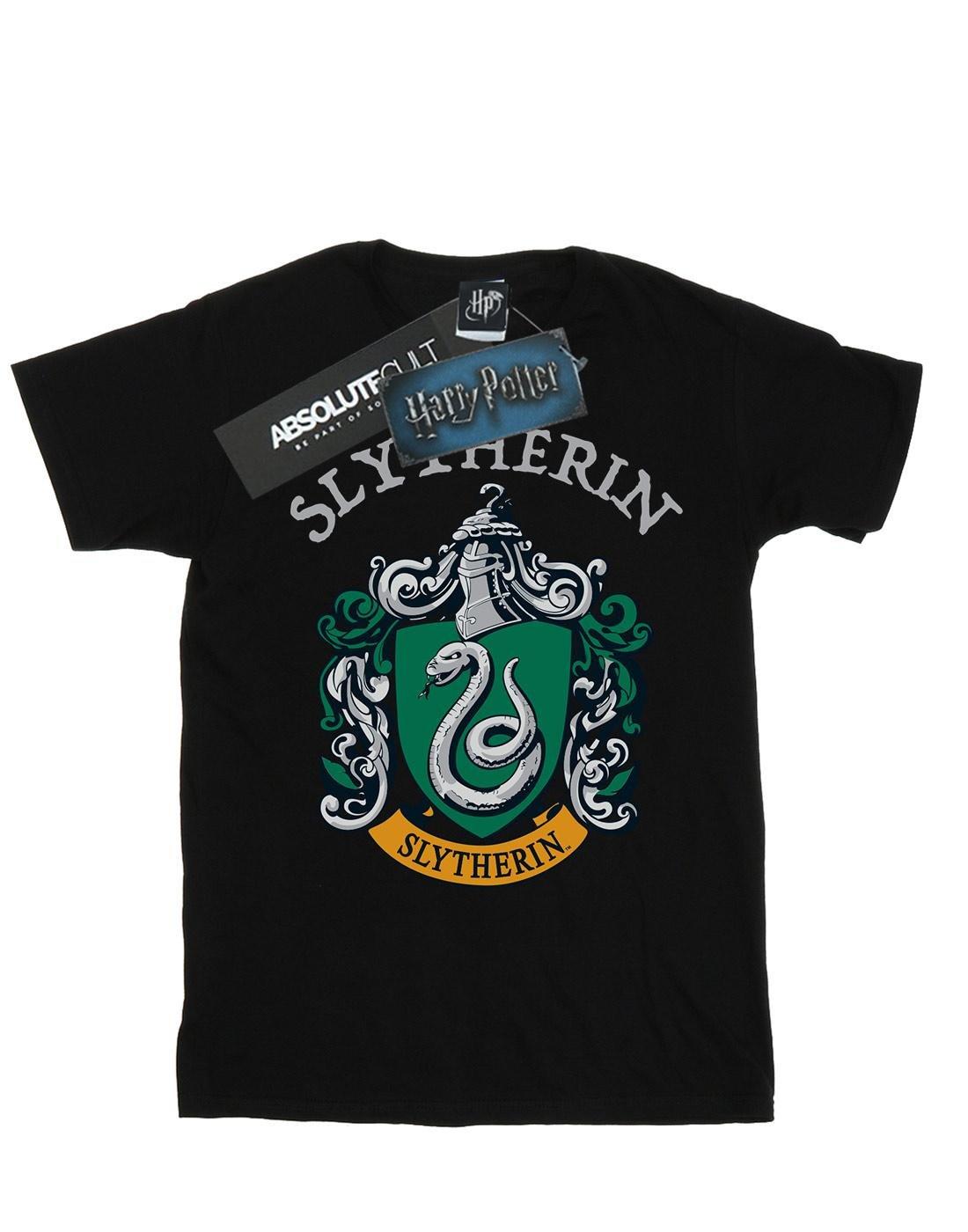 Slytherin Crest Tshirt Damen Schwarz XL von Harry Potter