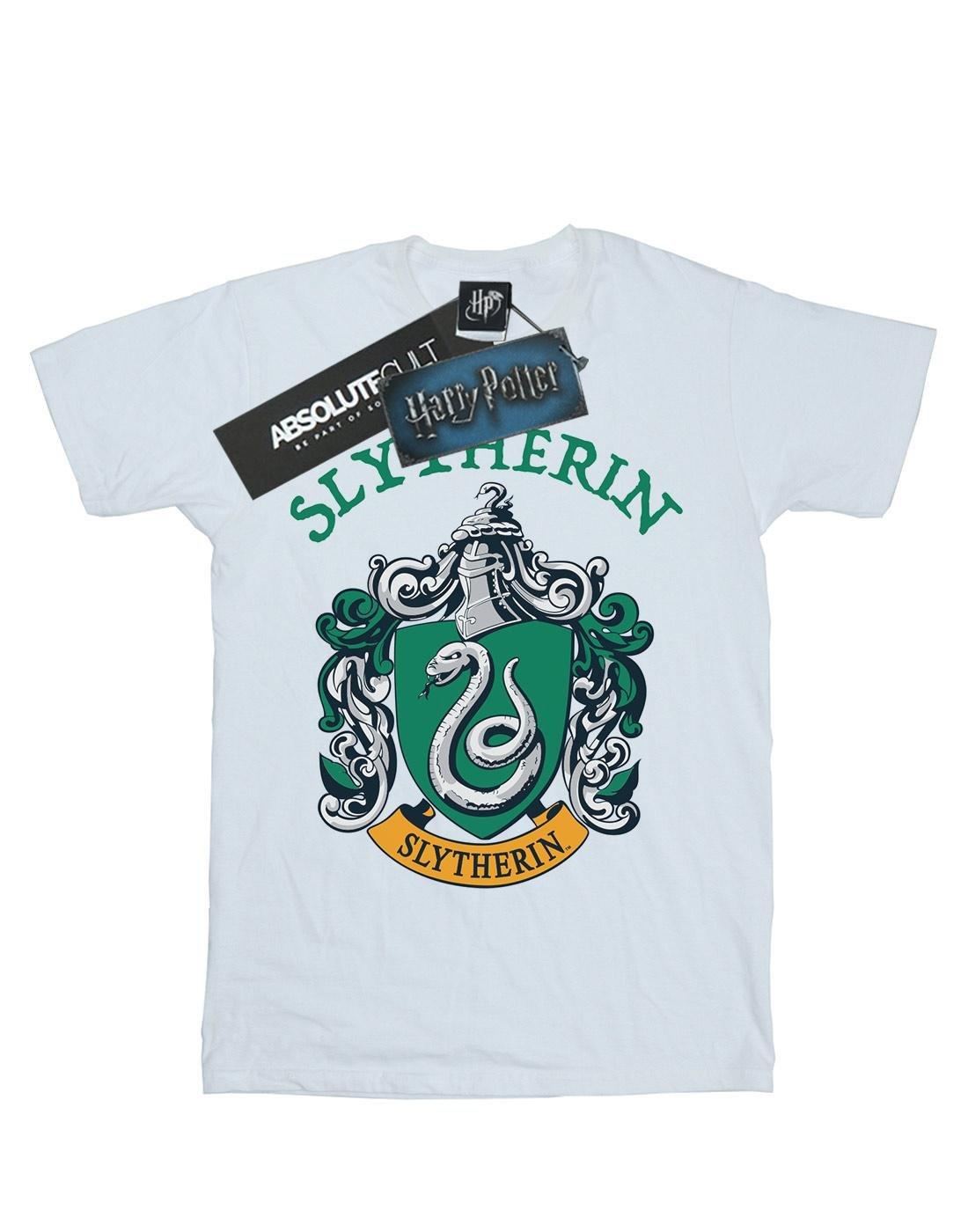 Slytherin Crest Tshirt Damen Weiss XXL von Harry Potter