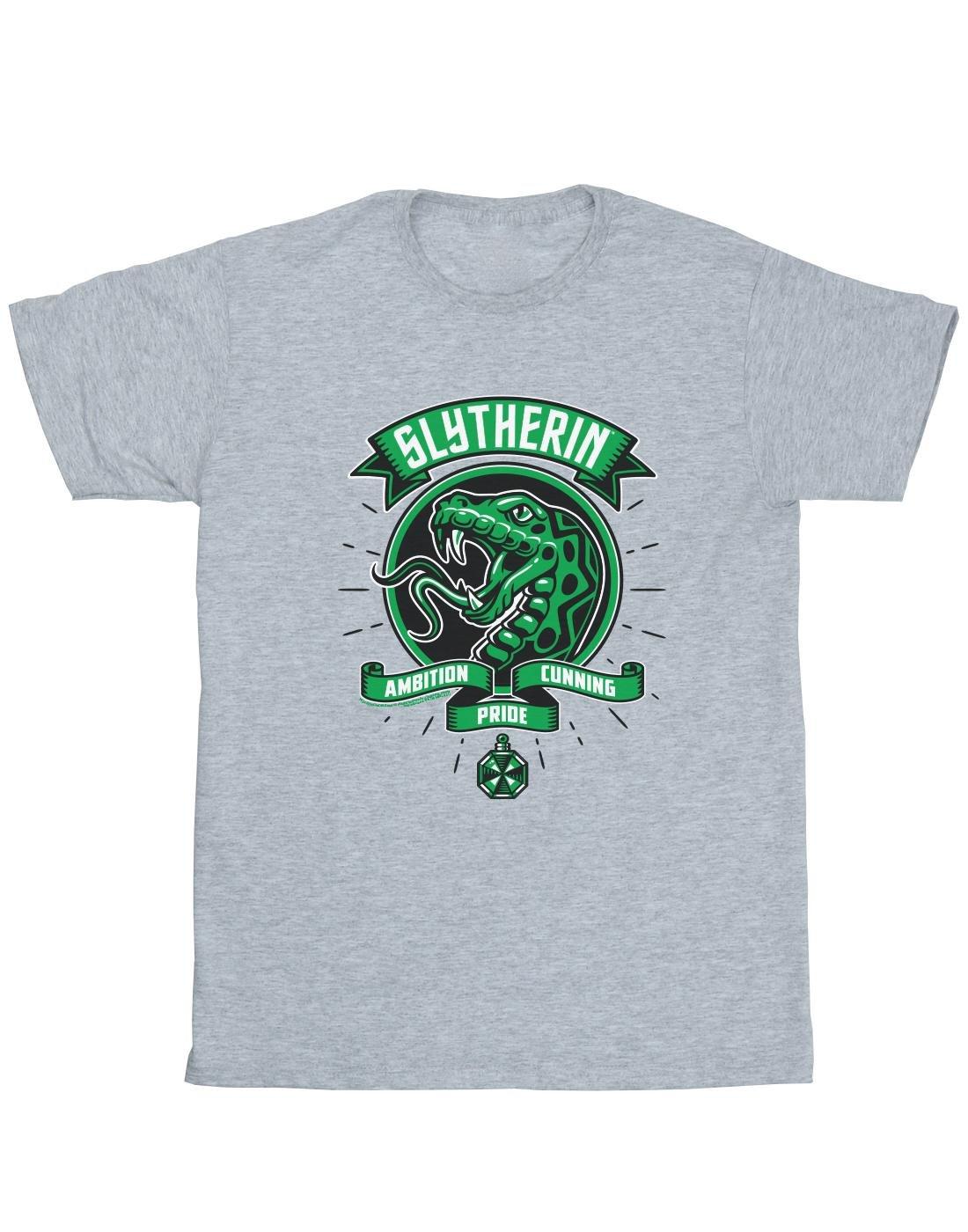 Slytherin Toon Crest Tshirt Damen Grau XXL von Harry Potter