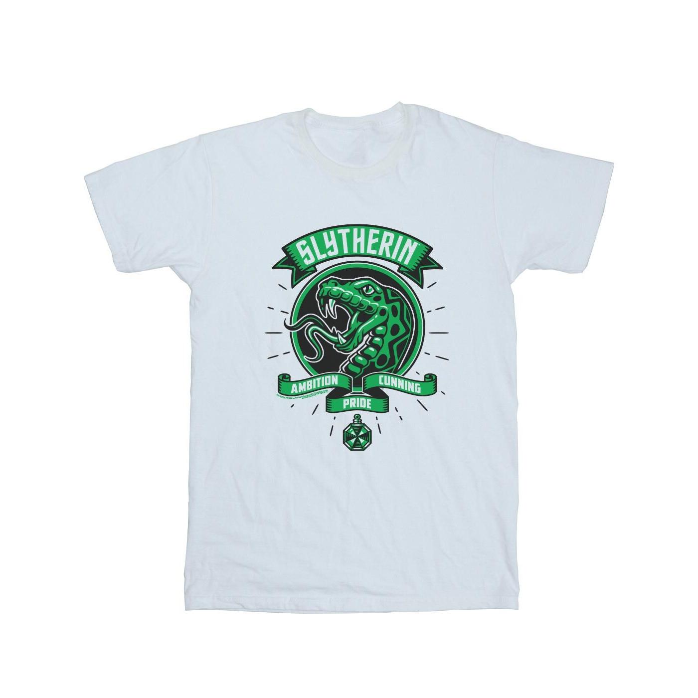 Slytherin Toon Crest Tshirt Herren Weiss S von Harry Potter