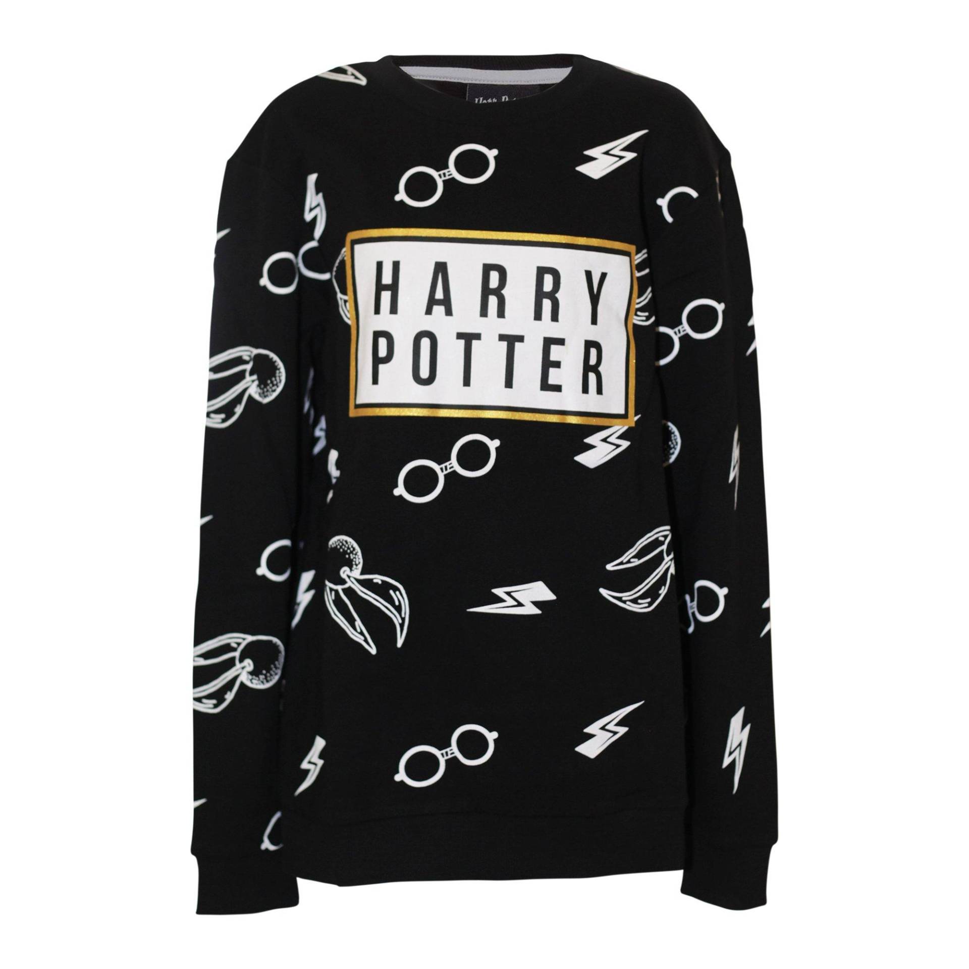 Sweatshirt Jungen Schwarz 158 von Harry Potter