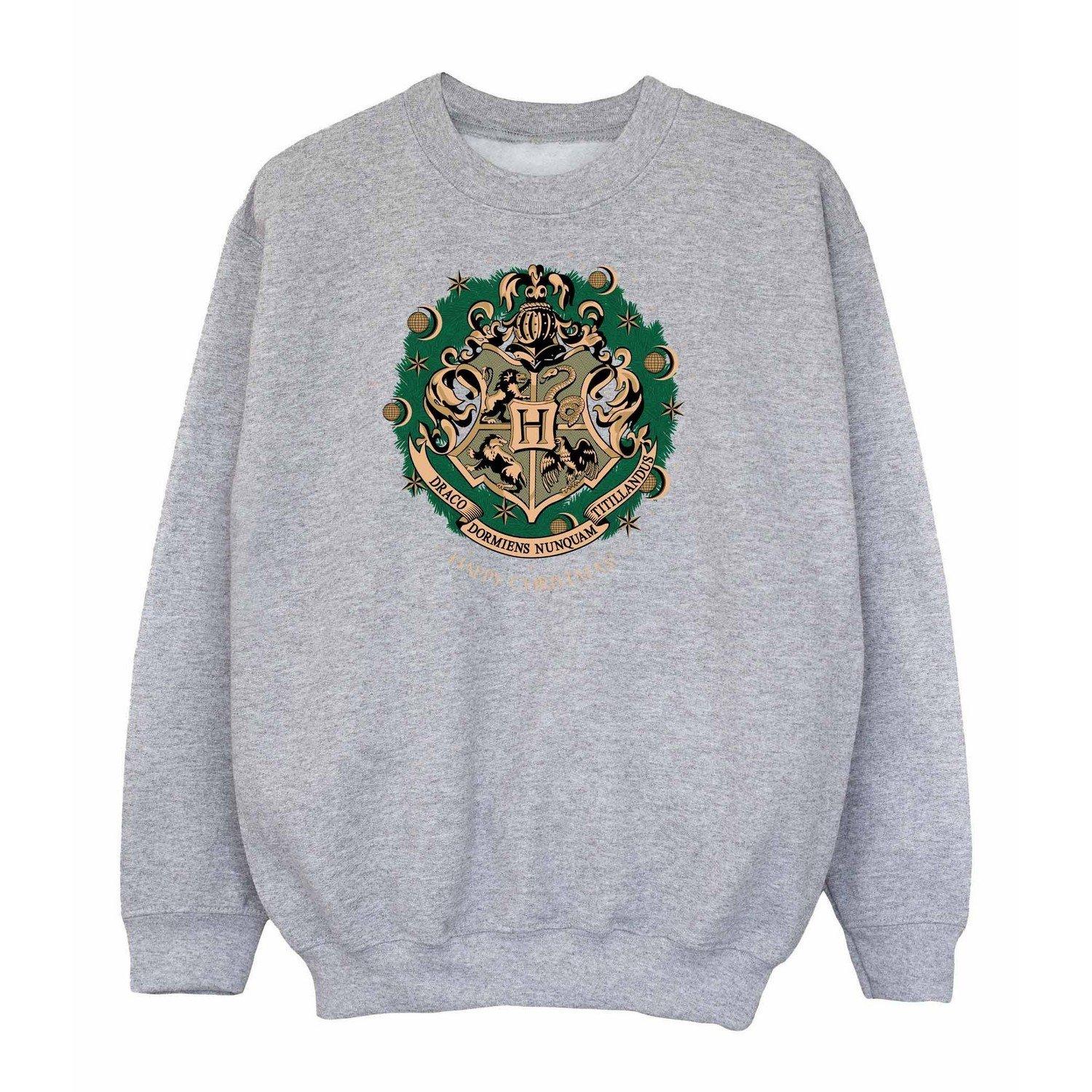 Sweatshirt Weihnachtliches Design Unisex Grau 116 von Harry Potter