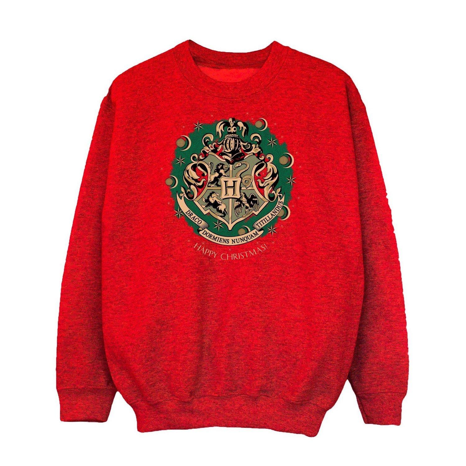 Sweatshirt Weihnachtliches Design Unisex Rot Bunt 140/146 von Harry Potter