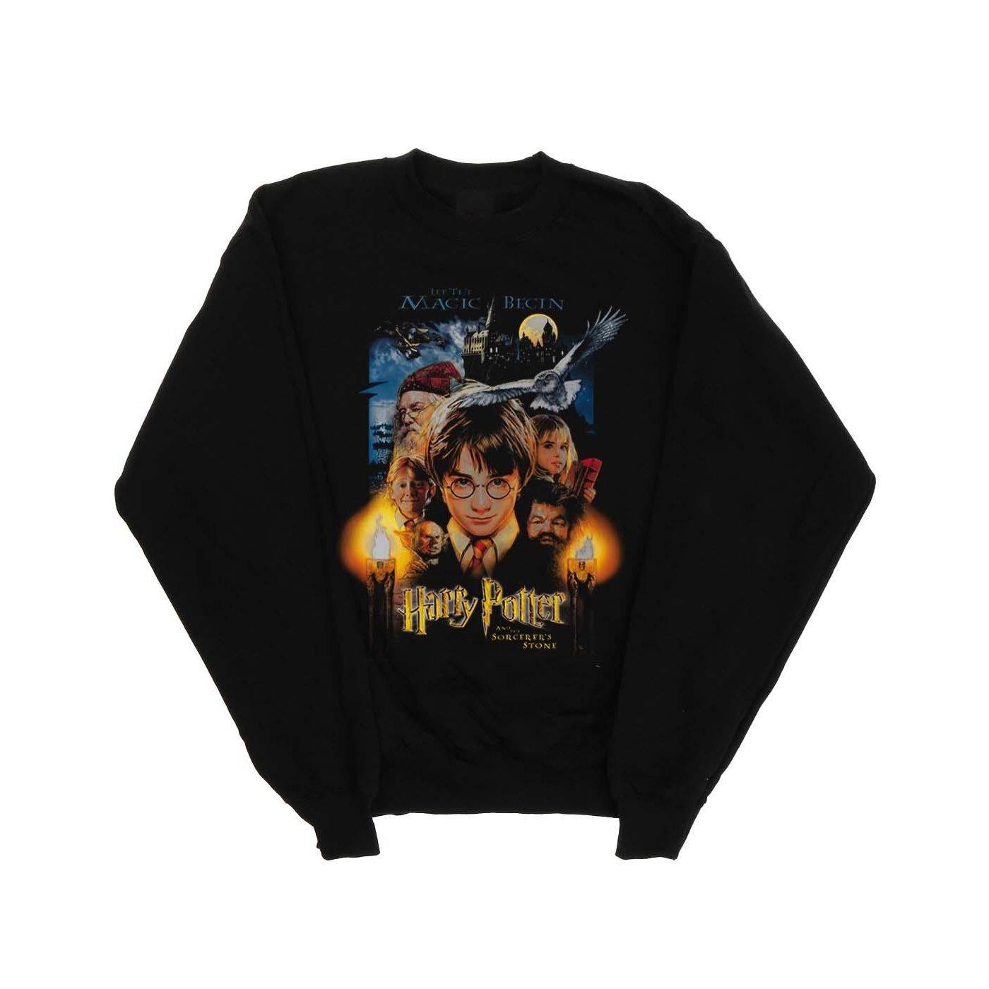 The Sorcerer's Stone Poster Sweatshirt Herren Schwarz XXL von Harry Potter