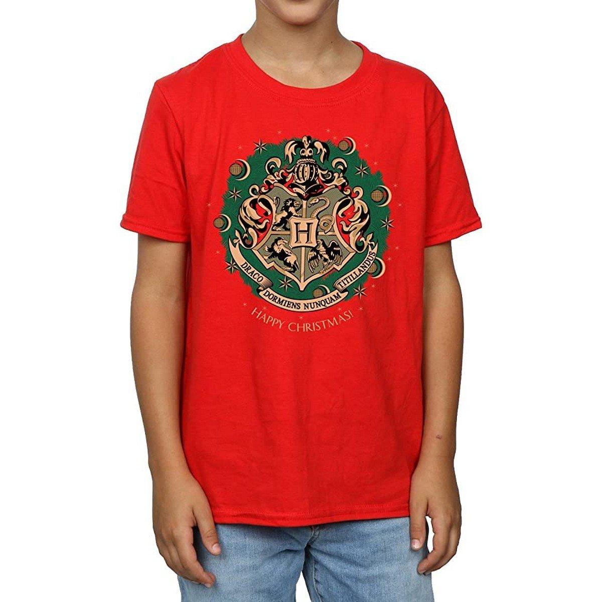 Tshirt Weihnachtliches Design Jungen Rot Bunt 128 von Harry Potter