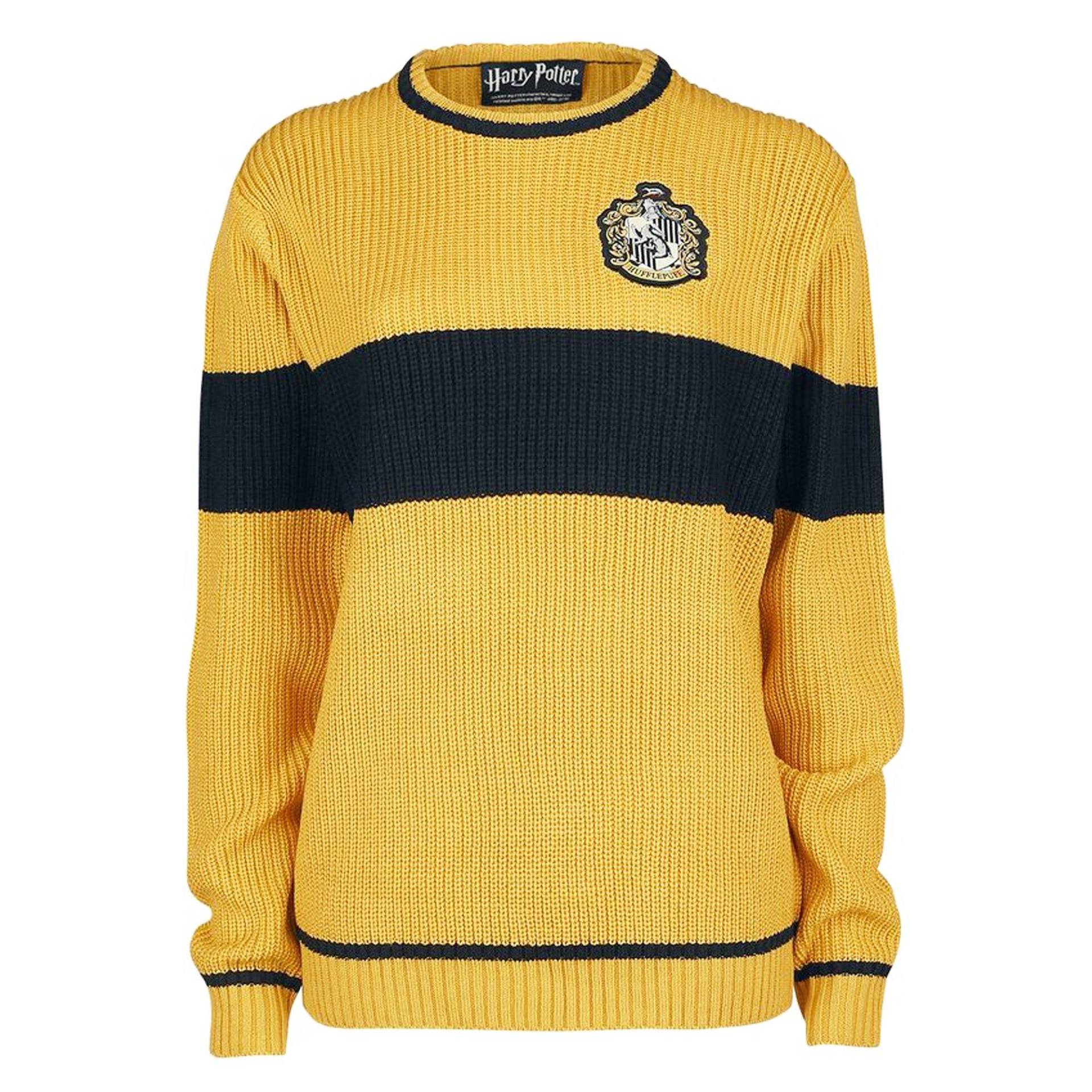 Varsity Pullover Damen Gelb XXL von Harry Potter