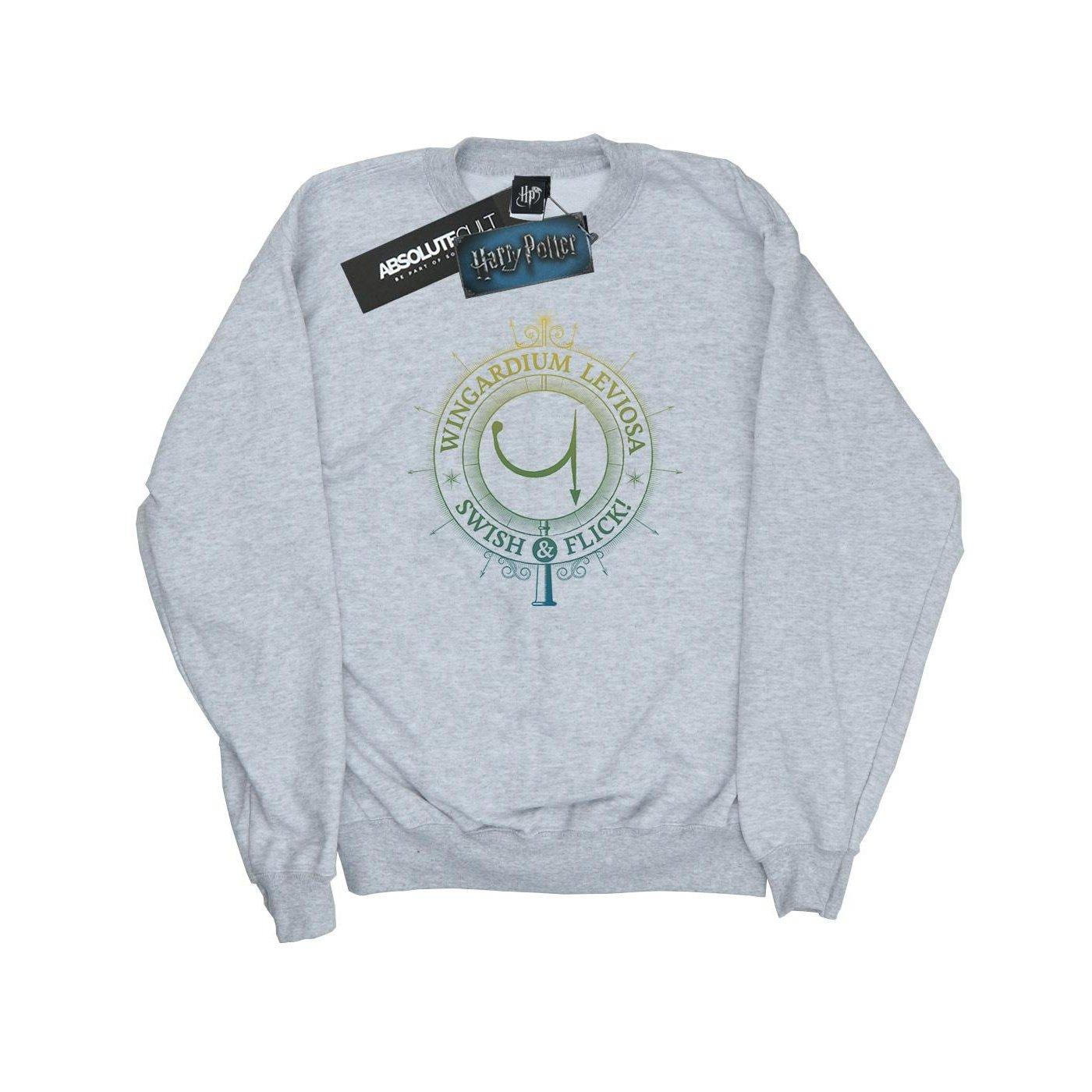 Wingardium Leviosa Sweatshirt Damen Grau L von Harry Potter