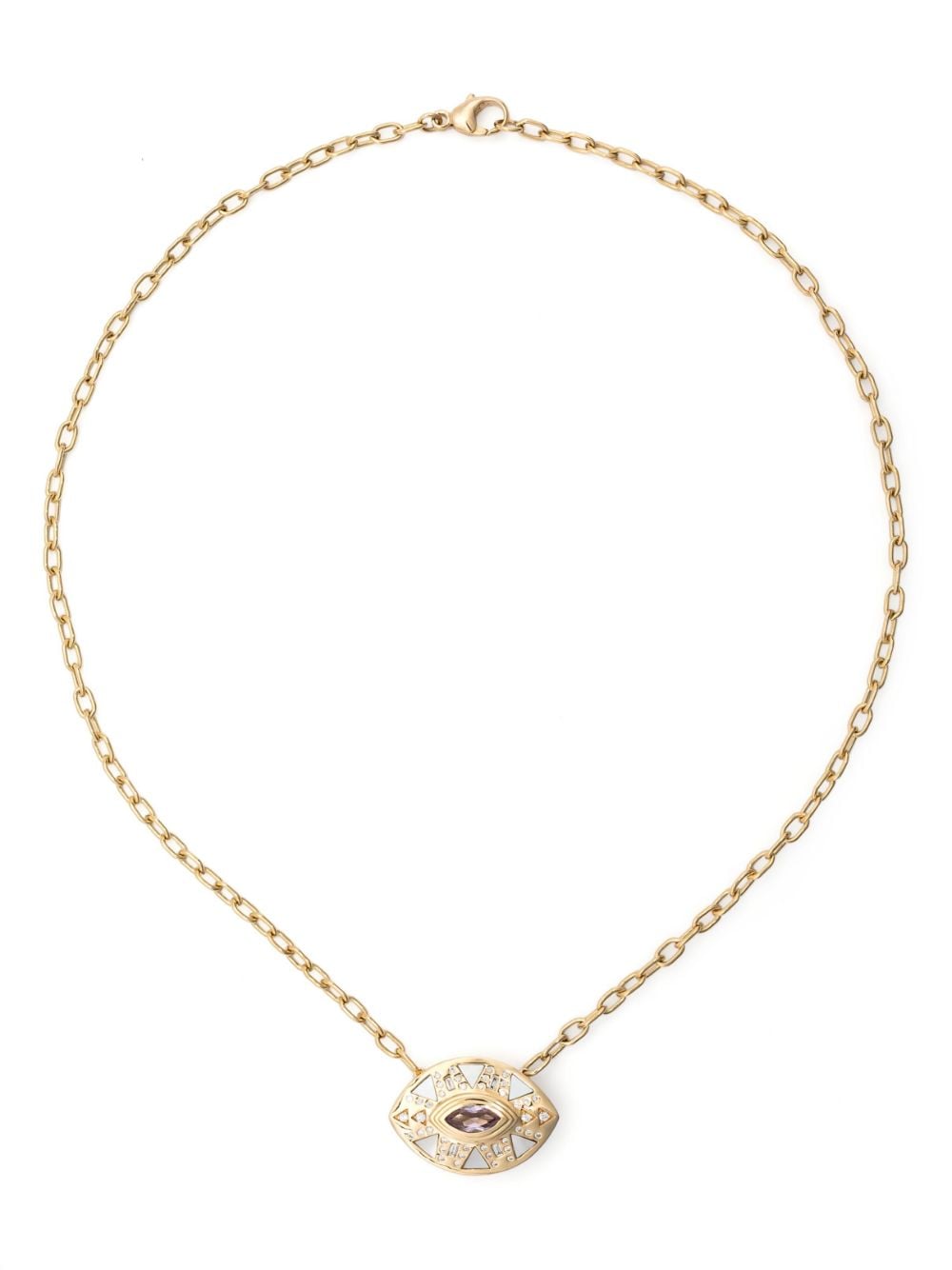 Harwell Godfrey 18kt yellow gold Cleopatra's Eye diamond pendant necklace von Harwell Godfrey