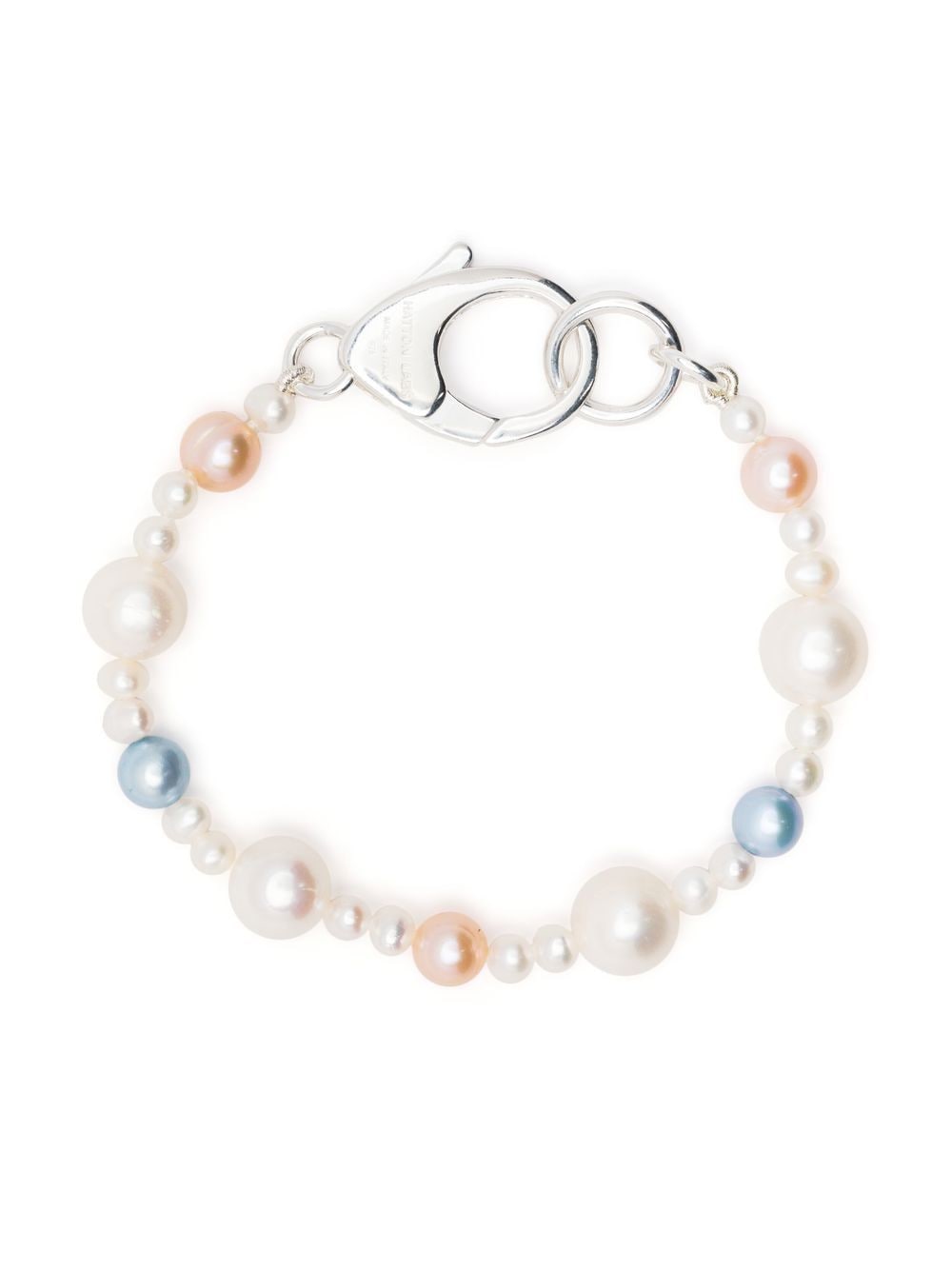 Hatton Labs lobster-lock pearl bracelet - White von Hatton Labs