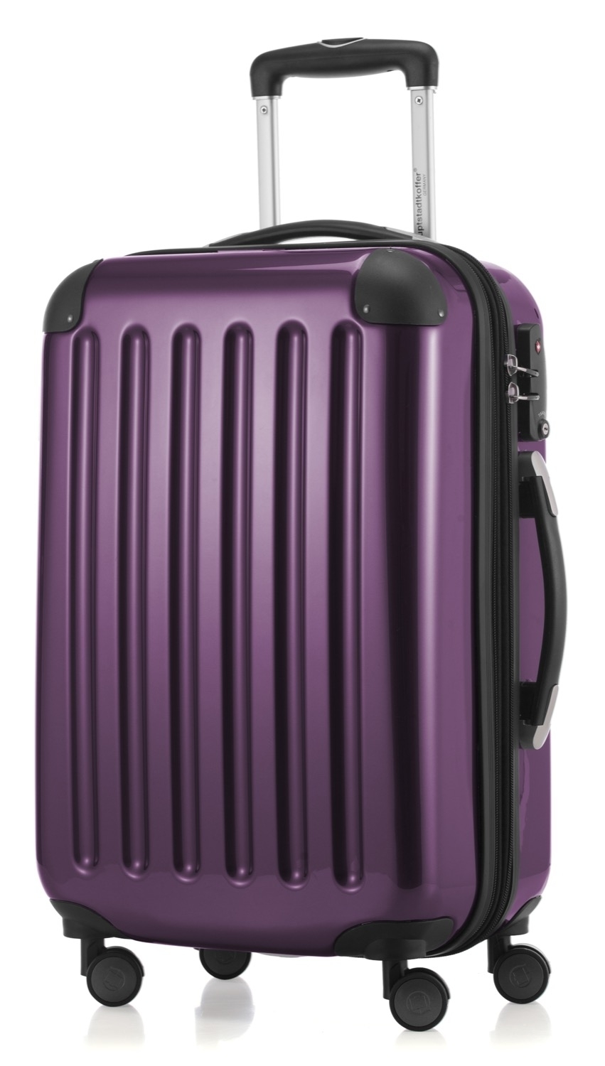 Alex - Handgepäck Hartschale glänzend mit TSA in Aubergine Alex - Handgepäck Hartschale glänzend mit TSA in Aubergine von Hauptstadtkoffer