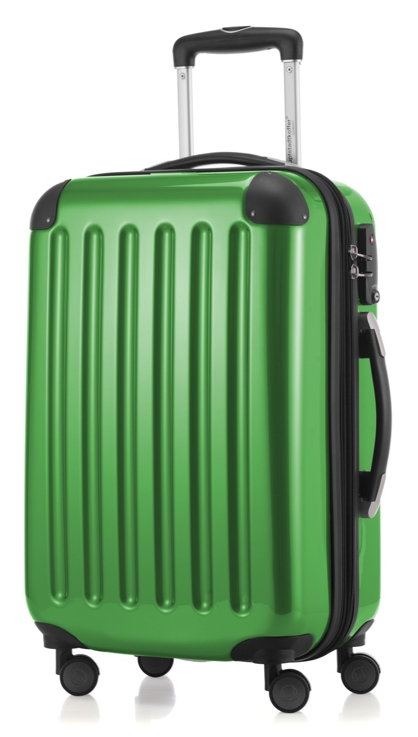 Alex - Handgepäck Hartschale glänzend mit TSA in Grün von Hauptstadtkoffer