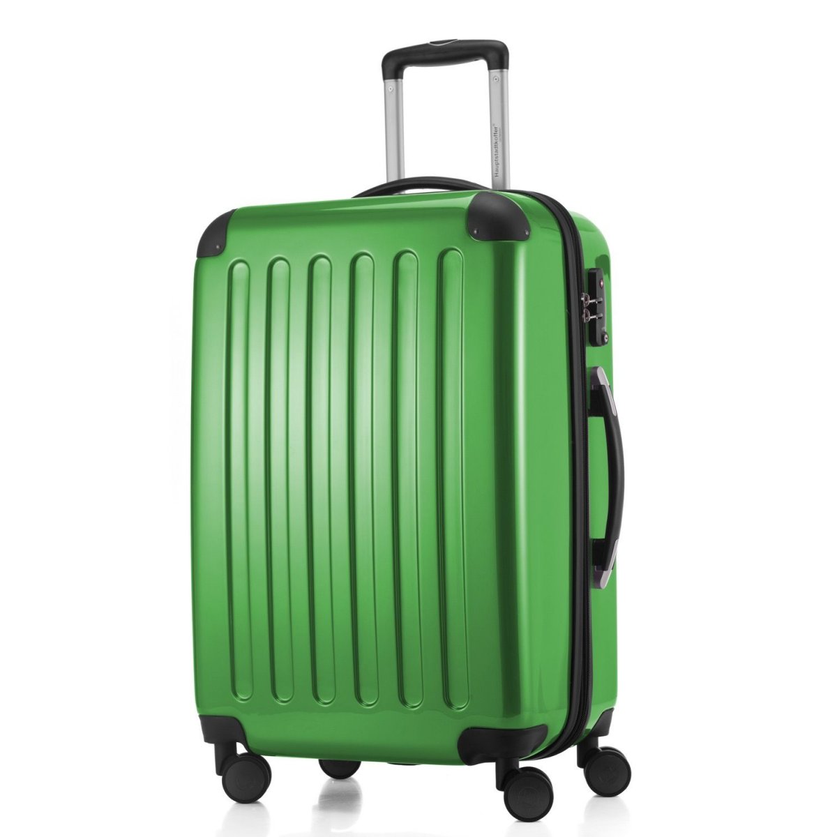 Alex - Koffer Hartschale M glänzend mit TSA in Grün von Hauptstadtkoffer