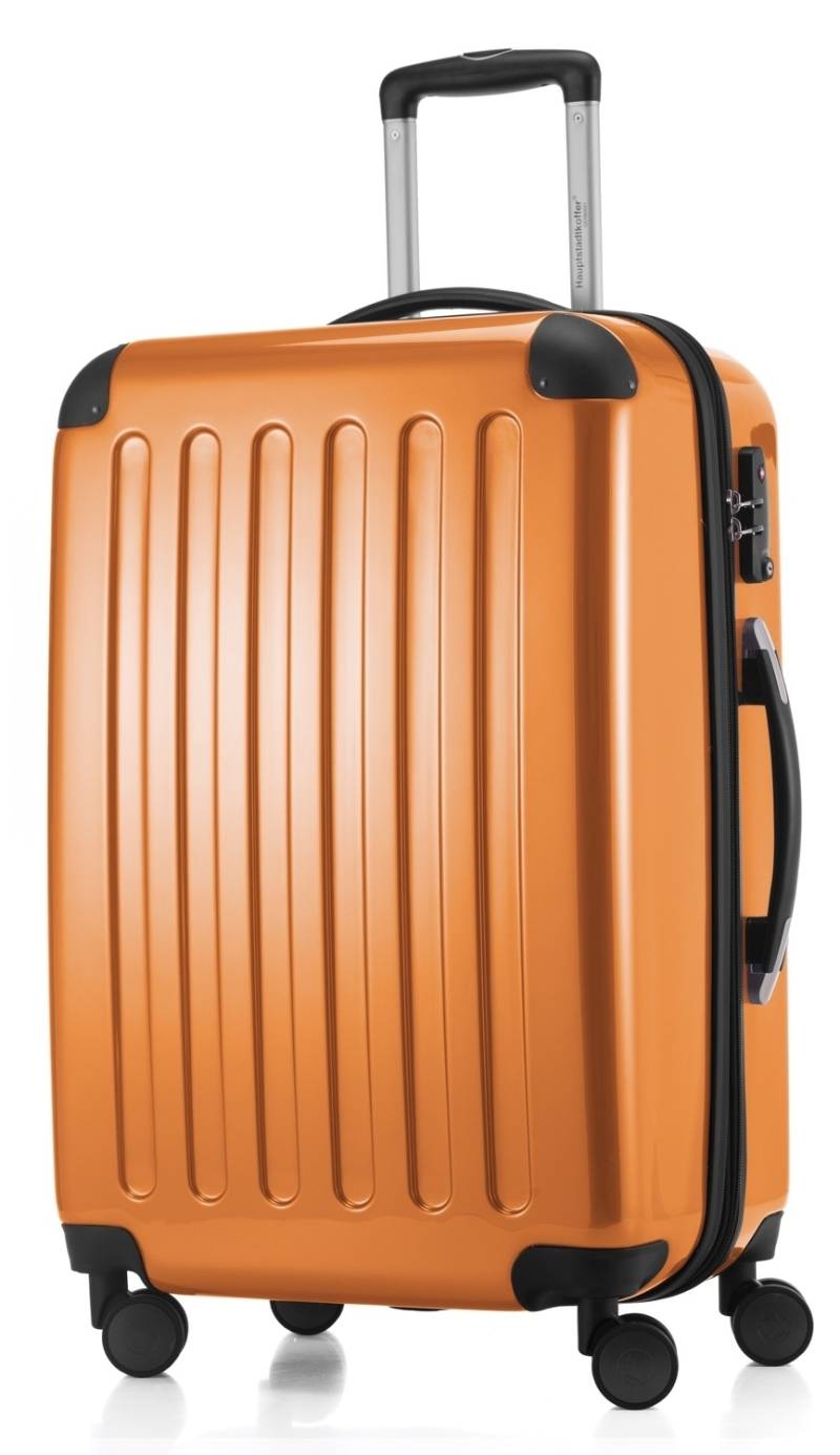 Alex - Koffer Hartschale M glänzend mit TSA in Orange von Hauptstadtkoffer