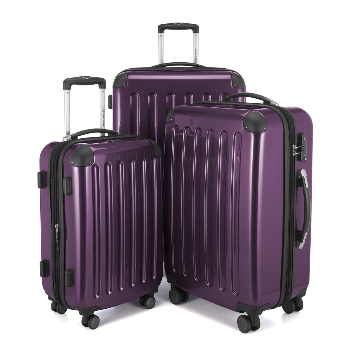 Alex - Kofferset TSA Aubergine, S/M/L Alex - Kofferset TSA Aubergine, S/M/L von Hauptstadtkoffer