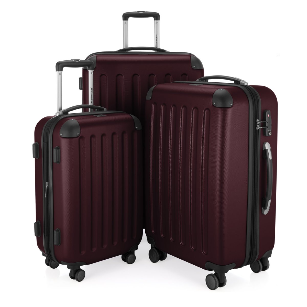 Spree - 3er Koffer-Set S/M/L mit TSA in Burgund Spree - 3er Koffer-Set S/M/L mit TSA in Burgund von Hauptstadtkoffer