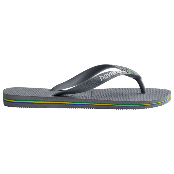 Havaianas - Brasil Logo - Sandalen Gr 39/40 grau von Havaianas